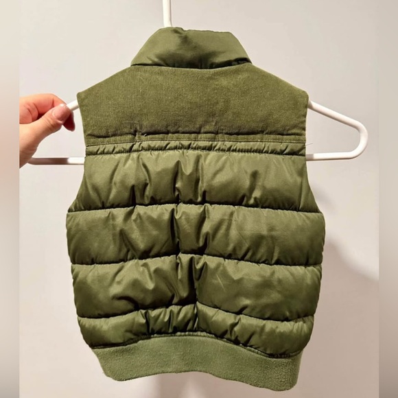 Baby GAP Olive Quilted Vest - Picture 2 of 4